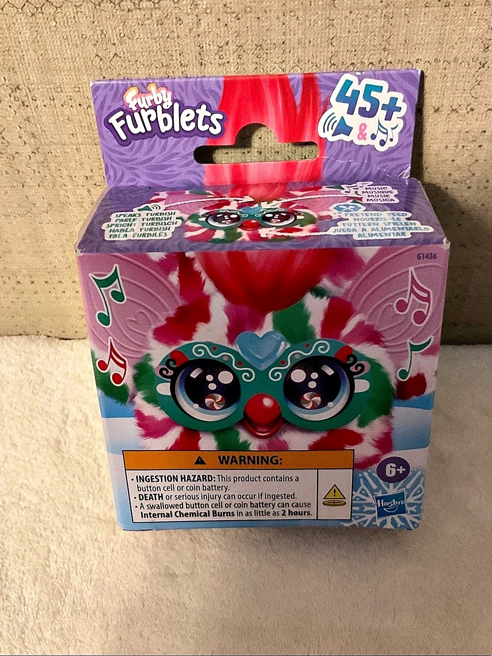 Furby Furblets Pep-Mint Interactive Plush Toy Pink Green NWT